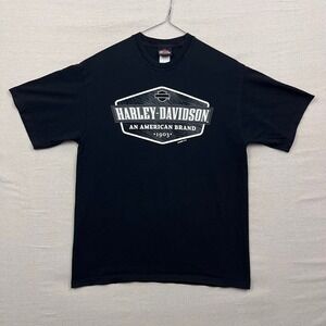 Harley Davidson Mens T Shirt Large Black American Brand 1903 Graphic Tee 2005